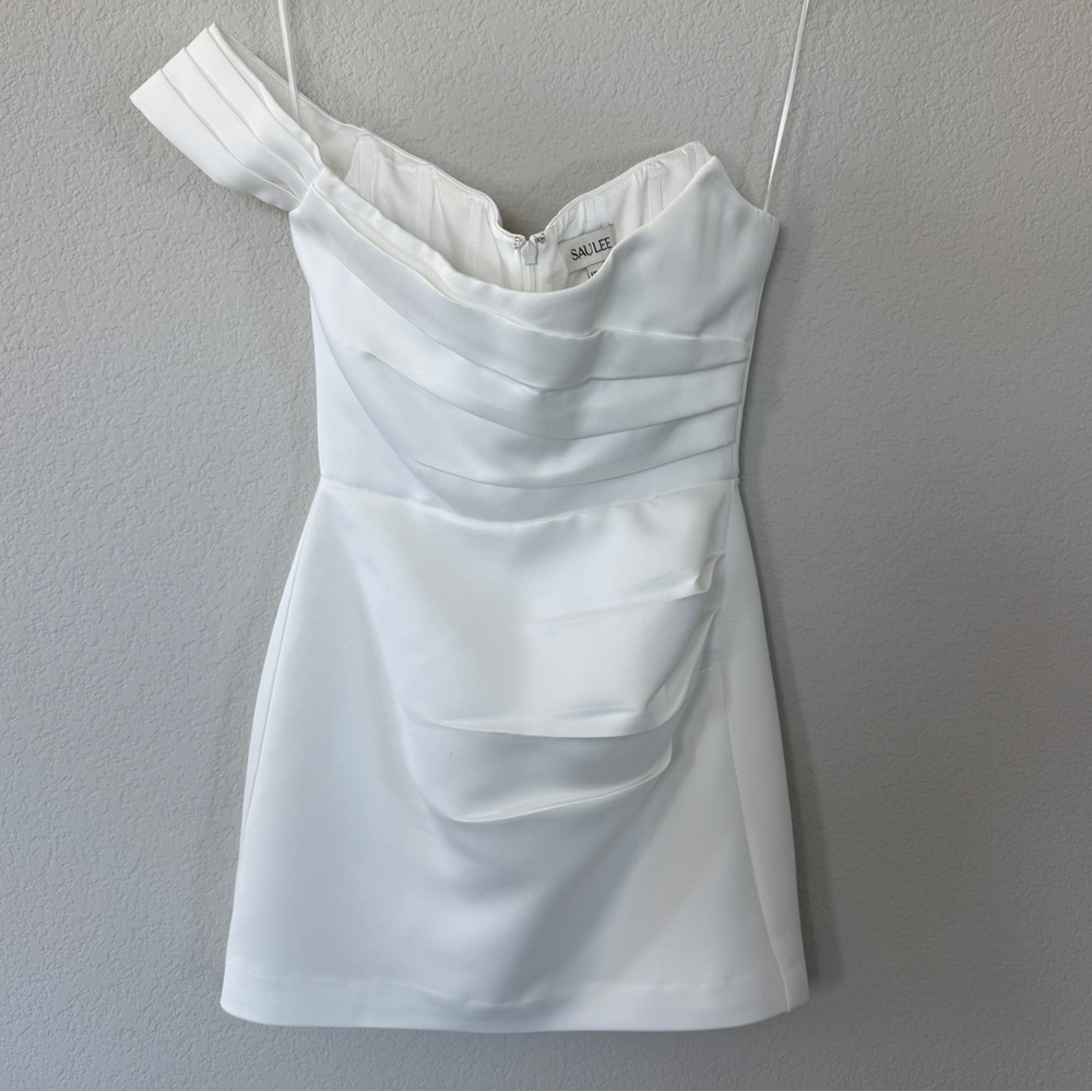 Sau Lee Brenda Dress White Size 2 - Picture 3 of 10